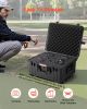 VEVOR Weatherproof Hard Case, Heavy Duty Protective Dry Box Case with Pre-Cut Foam, Wheels & Retractable Pull Handles for Travel, Hunt, Military, Tac
