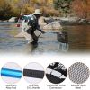 Foldable Fishing Net With Aluminum Alloy Rod EVA Handle Durable 5MM Hexagonal Nano Coating Nylon Mesh Collapsible Landing Net Safe Fish Catching or R