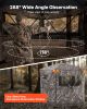 VEVOR Hunting Blind, 6-7 Person, 288 Degree 5 Side See-Through Ground Blinds with Carrying Bag, Portable Camouflage Tent, Durable Concealed Shelter w