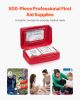 VEVOR First Aid Kit, 500 Pieces, 600D Nylon Large Survival First Aid Bag, Emergency Medical Supplies, for Home, Car, Office, Travel, Camping, Truck,