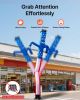 VEVOR Inflatable Tube Man, 20-Feet Tall, Wacky Waving Dancing Tube Guy, Wind Flying Arm Flailing Air Puppet, 18-Inch for Outdoor Advertising, Busines