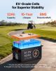 VEVOR 48V (51.2V) 52AH Lithium Golf Cart Battery, with 15A Charger, Lifepo4 Battery Kit, Built-in 100A BMS, with Bluetooth Mobile APP & Display Monit