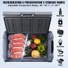 VEVOR Car Refrigerator, 12 Volt Car Refrigerator Fridge, 15 L Single Zone Portable Freezer, -4-68 F Adjustable Range, 12/24V DC and 100-240V AC Compr