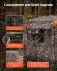 VEVOR Hunting Blind, 4-5 Person See Through Ground Blinds with Carrying Bag, 360 Degree Portable Camouflage Tent, Durable Concealed Shelter with Sile