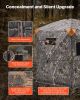 VEVOR Hunting Blind, 6-7 Person Ground Blinds with Carrying Bag, Portable Camouflage Tent, Reinforced Durable Concealed Shelter with Silent Zipper Do