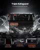 VEVOR Battery Box, Group 24/27 Trolling Motor Battery Box, 12V/24V Marine Batteries Case with PP Shell and Dual Straps, Smart Batteries Case, Suitabl