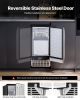 VEVOR Undercounter Built-in Ice Maker, 80 Lbs/Day Under Counter Ice Maker Machine with Reversible Door Stainless Steel, Freestanding Ice Maker for Co