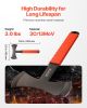 VEVOR Throwing Axes and Tomahawks, 3 Pack 11.9 inch Double Bit Axe Throwing Hatchet Set, Stainless Steel Head with Non-Slip TPR Rubber Handle, with B