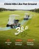 VEVOR 36V (38.4V) 150AH Lithium Golf Cart Battery, with 25A Charger, Lifepo4 Battery Kit, Built-in 250A BMS, with Bluetooth Mobile APP & Touch Monito