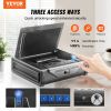 VEVOR Gun Safe for Pistols, Biometric Gun Safe with Three Quick Access Ways of Fingerprints, Passwords and Keys, Handgun Safe for 2 Pistols for Home,