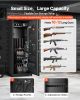 VEVOR 10-12 Gun Safe, Long Gun Cabinet for Rifles and Pistols, Quick Access Rifle Safe with 4 Pistol Pockets and 3 Adjustable Racks, Large Digital Ca