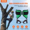 VEVOR Tree Climbing Spikes, 1 Pair Alloy Steel Climbing Spurs, 350lbs Load Capacity Tree Climbing Gear with Straps and Spike Protectors, Arborist Equ