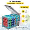 VEVOR 12 Volt Refrigerator, 48 Quart (45L) Fast Cooling Portable Freezer with App Control (-4~68Fahrenheit), Car Fridge with 12/24v DC & 110-240v AC