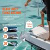 VEVOR Fluke Style Anchor Kit, 13 LBS Hot-Dipped Galvanized Steel Fluke Anchor with 7.9' Chain, 101' Rope and Two 0.4" Shackles, Marine Boat Anchor fo