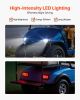 VEVOR Golf Cart Light Kit, 12 Volt, LED Headlight and Tail Light Kit with Wiring Harness, Switch, Zip Ties, ABS Housing, High-Brightness, Waterproof