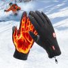 Anti-Slip Waterproof Thermal Winter Gloves for Men and Women, Windproof Cold Weather Motorcycle Riding Bicycle Cycling Hiking Gloves Touch Screen Ant