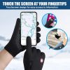 Anti-Slip Waterproof Thermal Winter Gloves for Men and Women, Windproof Cold Weather Motorcycle Riding Bicycle Cycling Hiking Gloves Touch Screen Ant