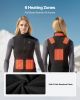 VEVOR Heated Vest, Women Electric Heating Vest with 16000 mAh Battery Pack, 6 Heating Zones Lightweight Rechargeable Winter-Vest with 3 Levels, for O
